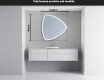 Espelho de Banheiro com LED em Formato Irregular T222 #5