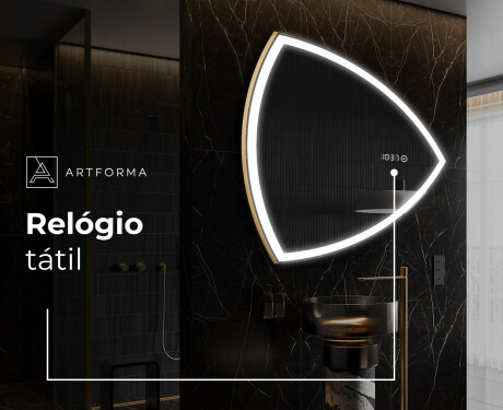 Espelho de Banheiro com LED em Formato Irregular T222 #9