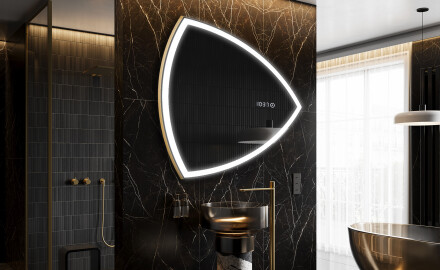 Espelho de Banheiro com LED em Formato Irregular T222