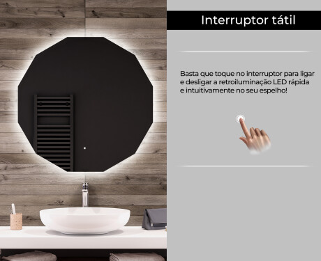 Espelho redondo com luz LED L112 #6