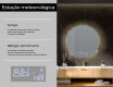Espelho redondo com luz LED L113 #10