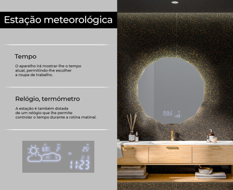 Espelho redondo com luz LED L113 #10