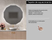 Espelho redondo com luz LED L113 #9