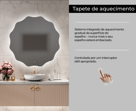 Espelho redondo com luz LED L192 #10