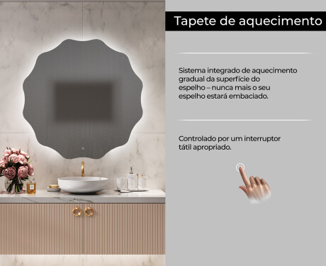 Espelho redondo com luz LED L193 #7