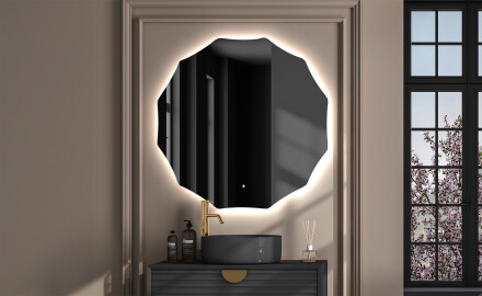 Espelho redondo com luz LED L193