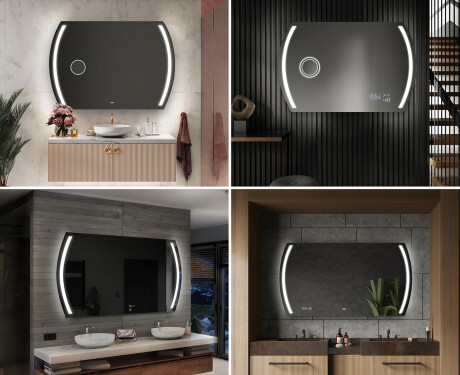 Espelho Para Casa De Banho Com Iluminação LED L67 #10