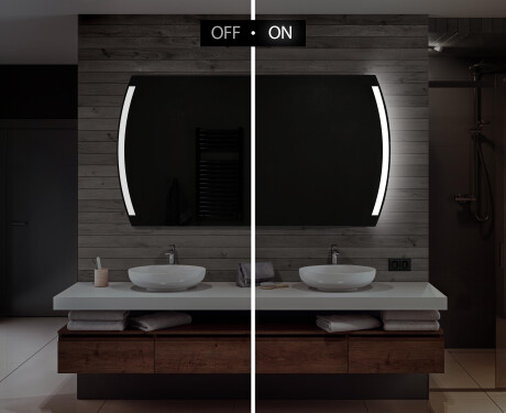 Espelho Para Casa De Banho Com Iluminação LED L68 #5