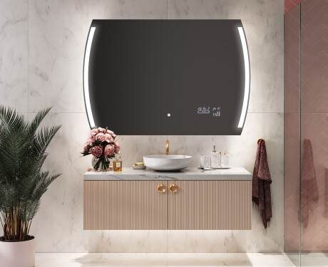 Espelho Para Casa De Banho Com Iluminação LED L68 #9