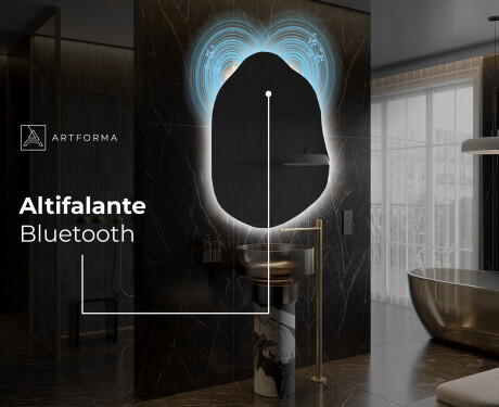 Espelho de Banheiro com LED em Formato Irregular E221 #6