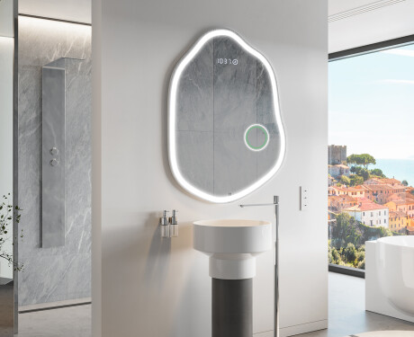 Espelho de Banheiro com LED em Formato Irregular E222 #10
