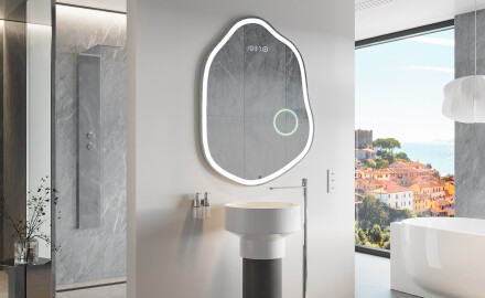 Espelho de Banheiro com LED em Formato Irregular E222