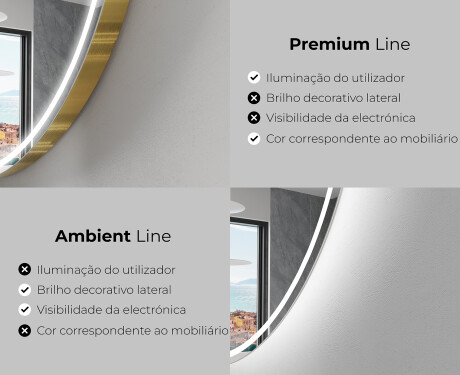 Espelho de Banheiro com LED em Formato Irregular E223 #2