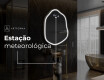 Espelho de Banheiro com LED em Formato Irregular E223 #8