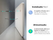 Espelho Para Casa De Banho Com Iluminação LED L143 #11