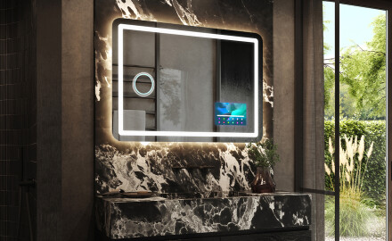 Espelho Para Casa De Banho Com Iluminação LED L143