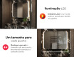 Espelho Para Casa De Banho Com Iluminação LED L144 #5