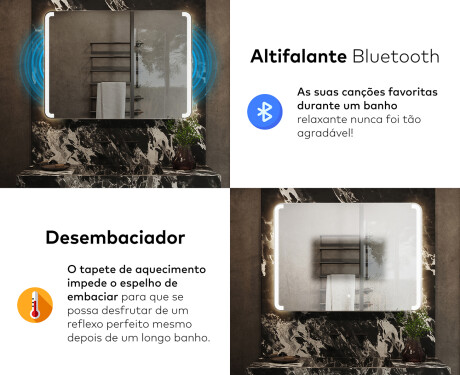 Espelho Para Casa De Banho Com Iluminação LED L144 #6