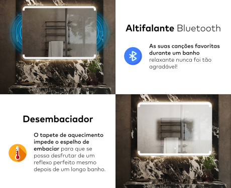 Espelho Para Casa De Banho Com Iluminação LED L145 #6