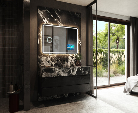 Espelho Para Casa De Banho Com Iluminação LED L147 #2