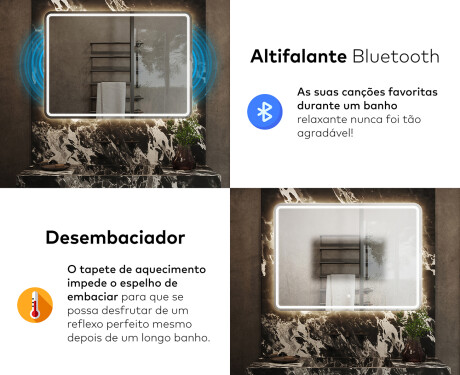 Espelho Para Casa De Banho Com Iluminação LED L147 #6