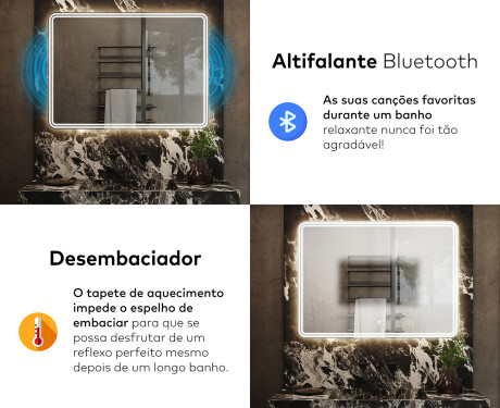 Espelho Para Casa De Banho Com Iluminação LED L148 #6